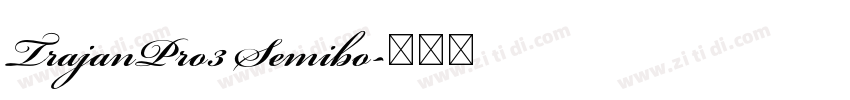TrajanPro3 Semibo字体转换